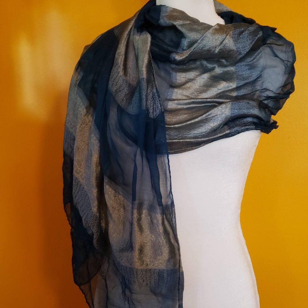 Silk rectangular scarf/Wrap from India